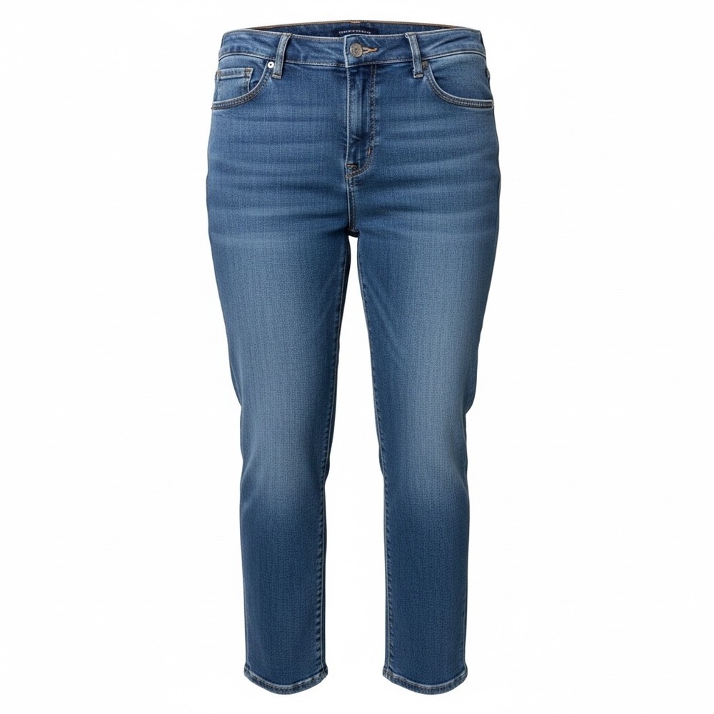 Tommy Hilfiger Raleigh Skinny Jeans Medium Wash Blue Denim Size 16